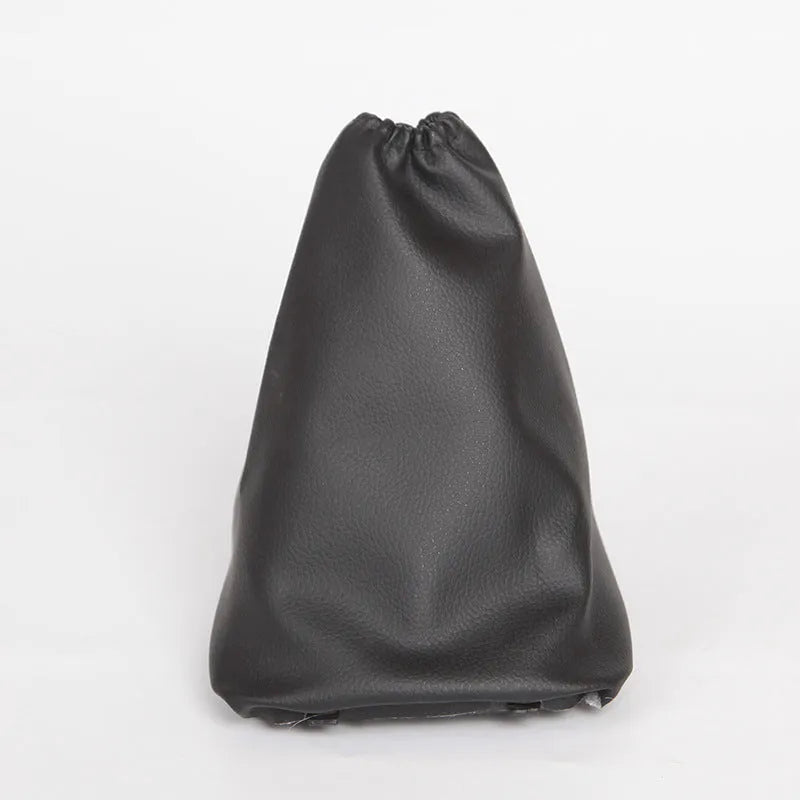 Black leather car shift lever dirt-proof cover for Toyota Corolla