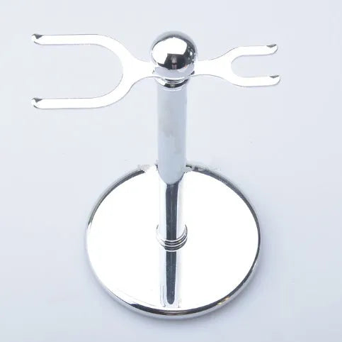 CSB men's shaving set with badger brush, safety razor, chrome stand, zinc bowl, and blades