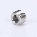 Stainless steel hexagonal pipe plug bulkhead fitting for 3/8 inch threads