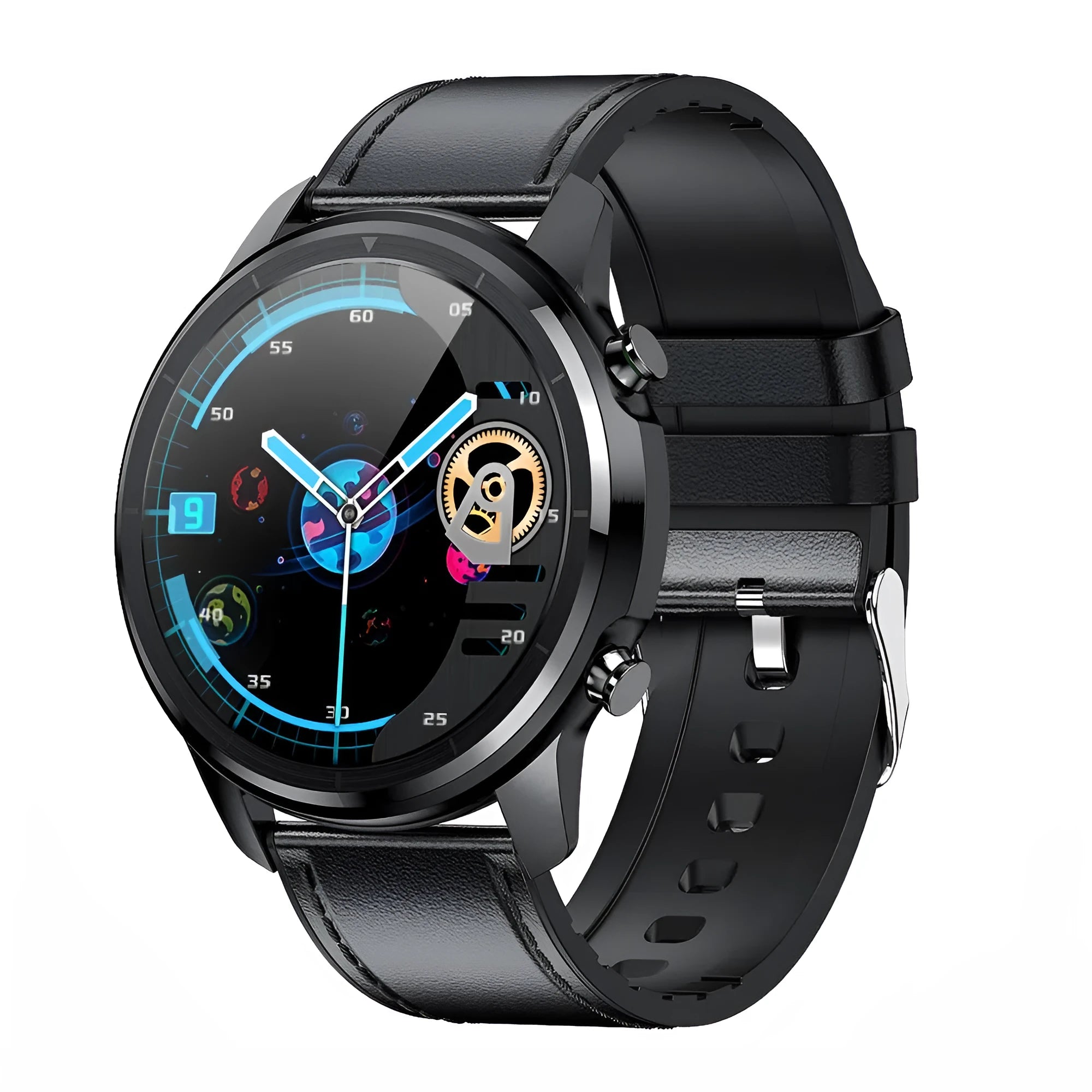 LEMFO LF26 smart bracelet with 1.3-inch screen shown in multiple colour options