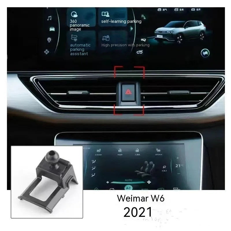 GOODWAY dashboard mobile phone holder with 360-degree rotation on car dashboard