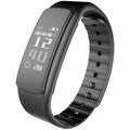 I6 smart sports bracelet with black TPU strap and 0.96-inch touch screen displaying fitness data.