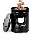Iron sheet moisture-proof storage bucket with 301-500ml capacity in black or white colour options
