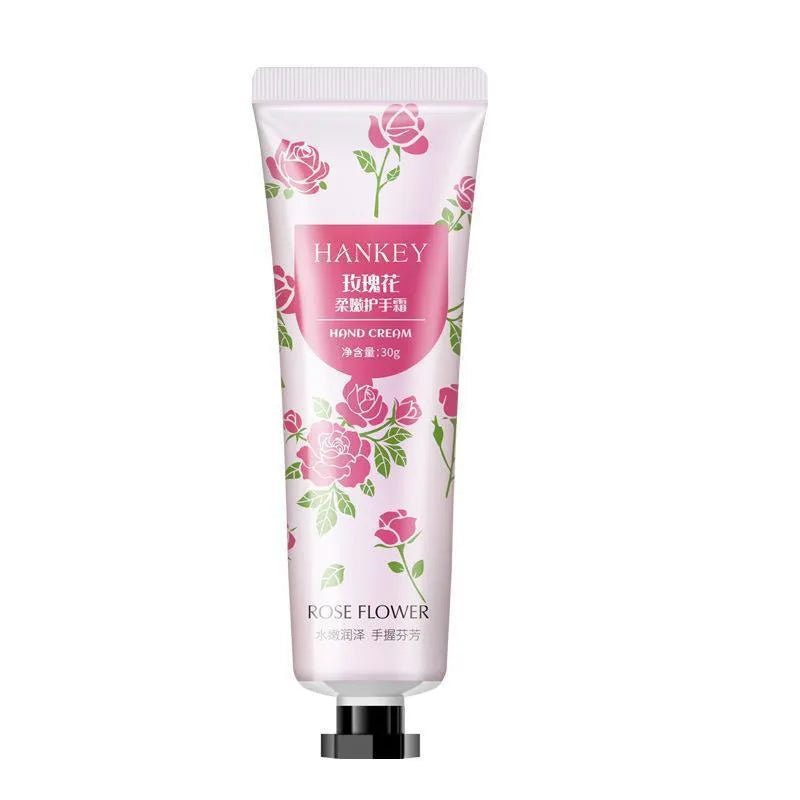 30g tube of fruit-based hand cream with eleven formula options including avocado and green tea