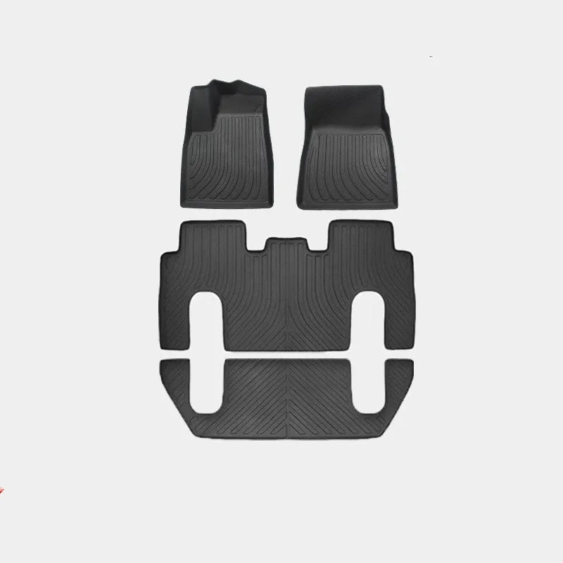Tesla Model X waterproof rubber floor mats and boot liner for left-hand drive vehicles