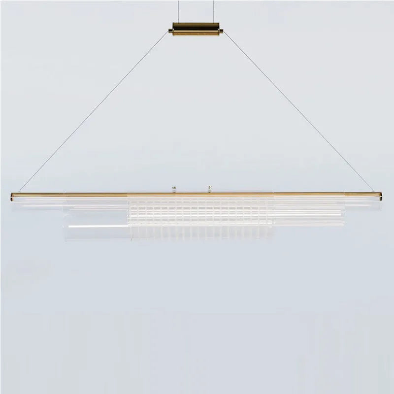 Modern glass pendant lamp with iron body in three sizes for restaurant and bar lighting