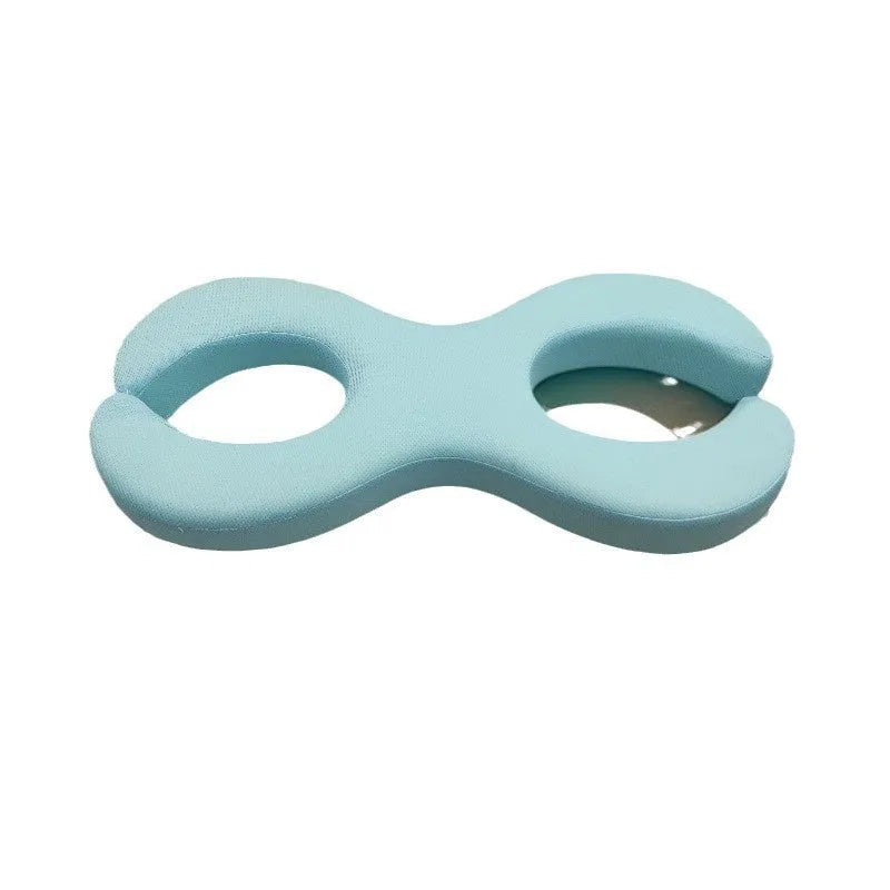 Cool Feeling Blue cylindrical memory foam cervical pillow shown in 6cm and 9cm thickness options.