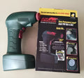 Portable electric car tyre pump with motor and air pump components for emergency vehicle use