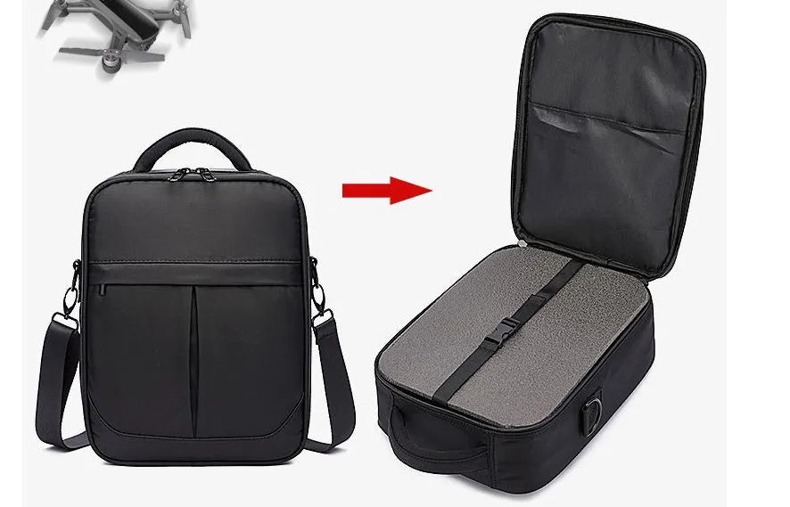 Black Oxford fabric men's messenger shoulder bag showing its size and style.