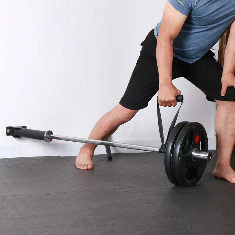 Steel wall-mounted barbell rack with 25 vertical tubes for shotgun barrel storage.