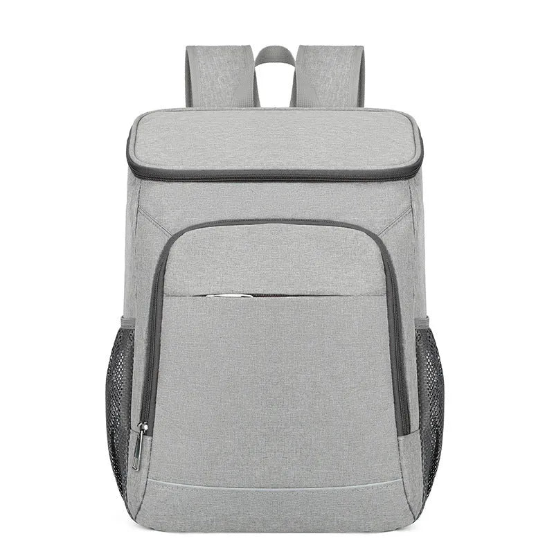 Large capacity outdoor thermal picnic backpack in Oxford cloth with curved shoulder straps and dry wet separation