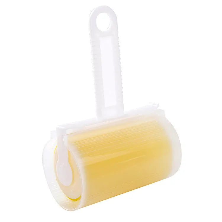 Reusable washable lint roller with cover for pet hair removal on fabrics