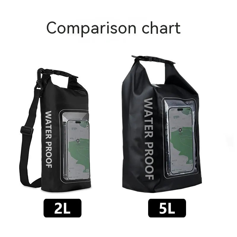 PVC waterproof crossbody sports bag in multiple colours for swimming and outdoor water activities