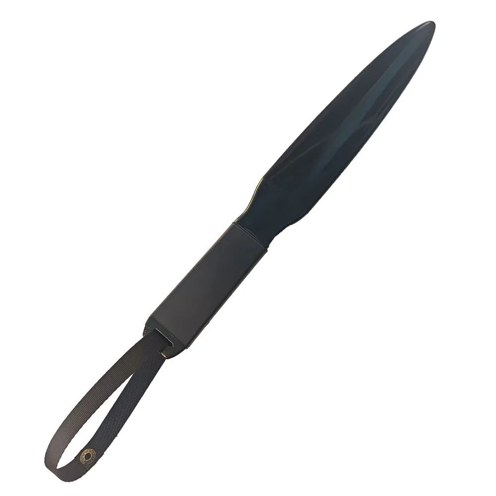 Blue handled dog break stick made of nylon, measuring 35 cm long, for training small and medium dogs.