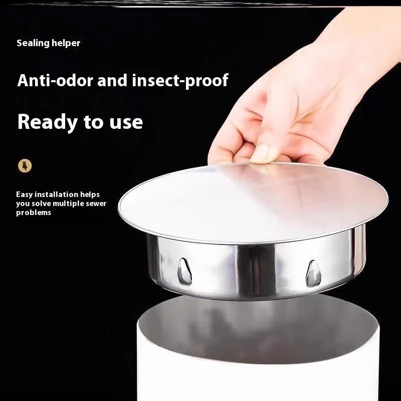 Stainless steel inlay floor drain deodorant seal cover with modern simplicity design