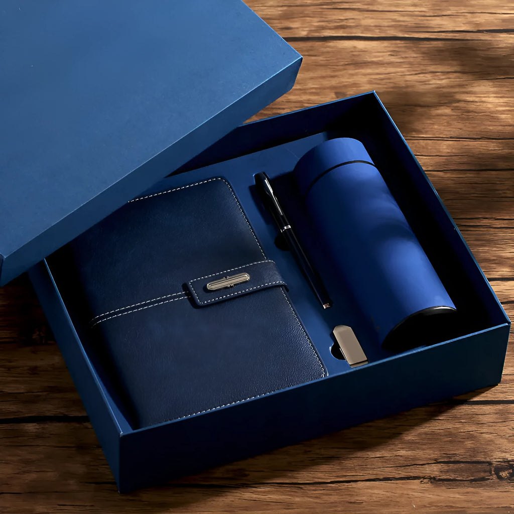 A5 PU leather notebook with wood-free paper in multiple colour options including black, red, green, blue and orange