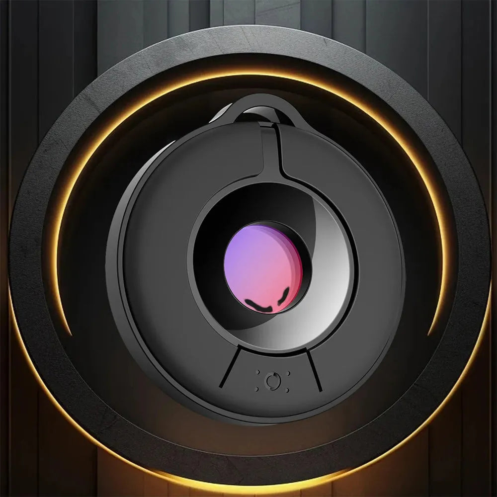 Black infrared camera detector with compact design for privacy protection scanning
