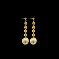 Geometric stainless steel statement earrings showing star, eye, and sun design options.