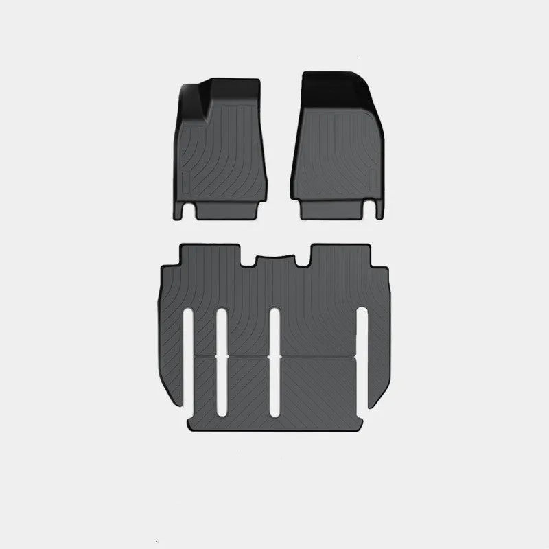Tesla Model X waterproof rubber floor mats and boot liner for left-hand drive vehicles