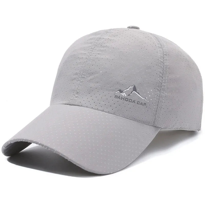 Korean-style dome crown baseball cap in polyester with adjustable strap for summer sun protection
