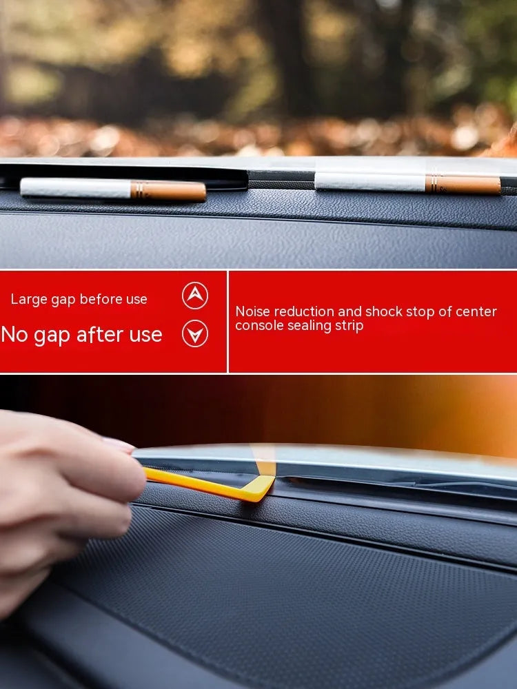Outlander dashboard soundproof seal strip showing 1.6 m silicone strip with six-card slots