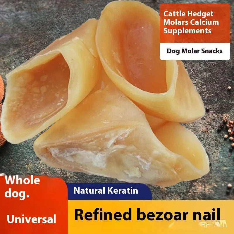 Natural cow hoof shell dog chew rod for small and large dogs
