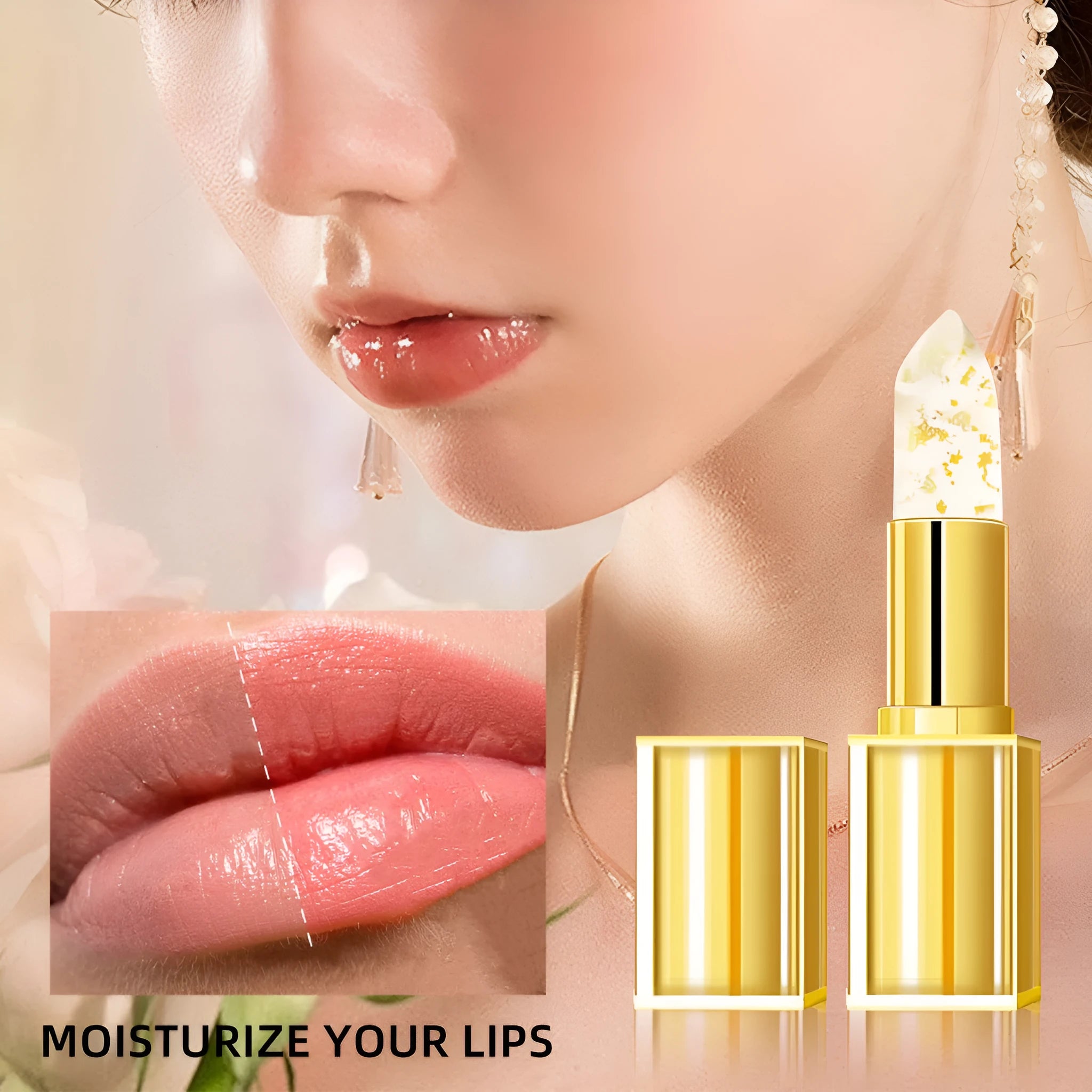 Anti-smudge gilding warm colour-changing lipstick in 3.5g size with YB1001 formula