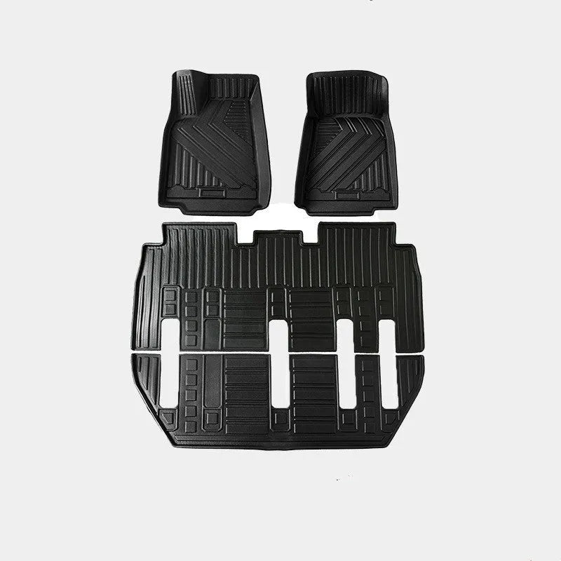 Tesla Model X waterproof rubber floor mats and boot liner for left-hand drive vehicles