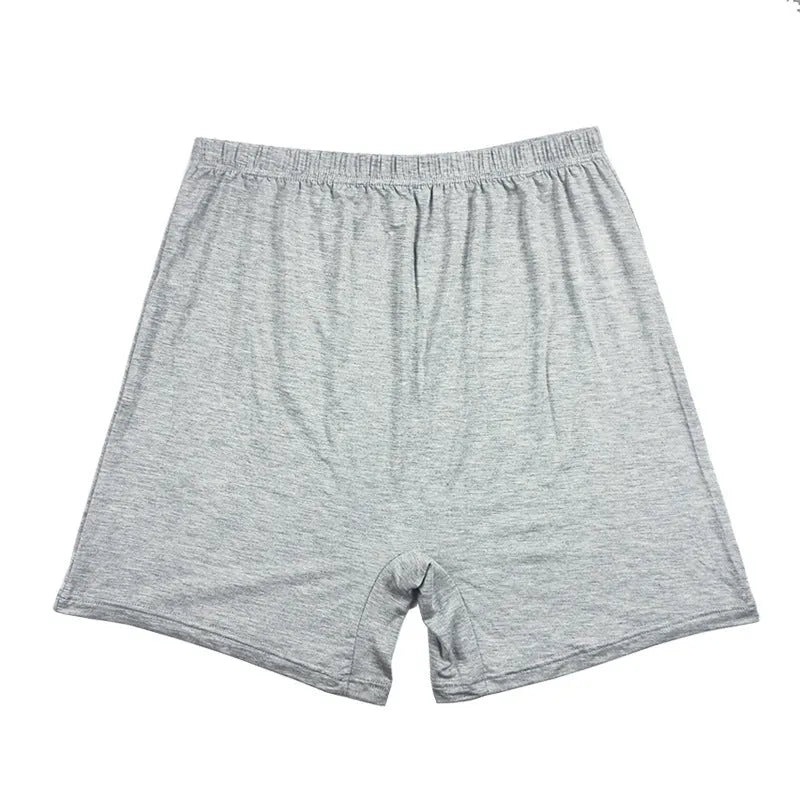 Men's solid colour modal boxer shorts on a white background, showing high-waist design.