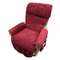 Polyester sofa cushion cover with lamb wool texture in beige, red, coffee or dark grey colour options