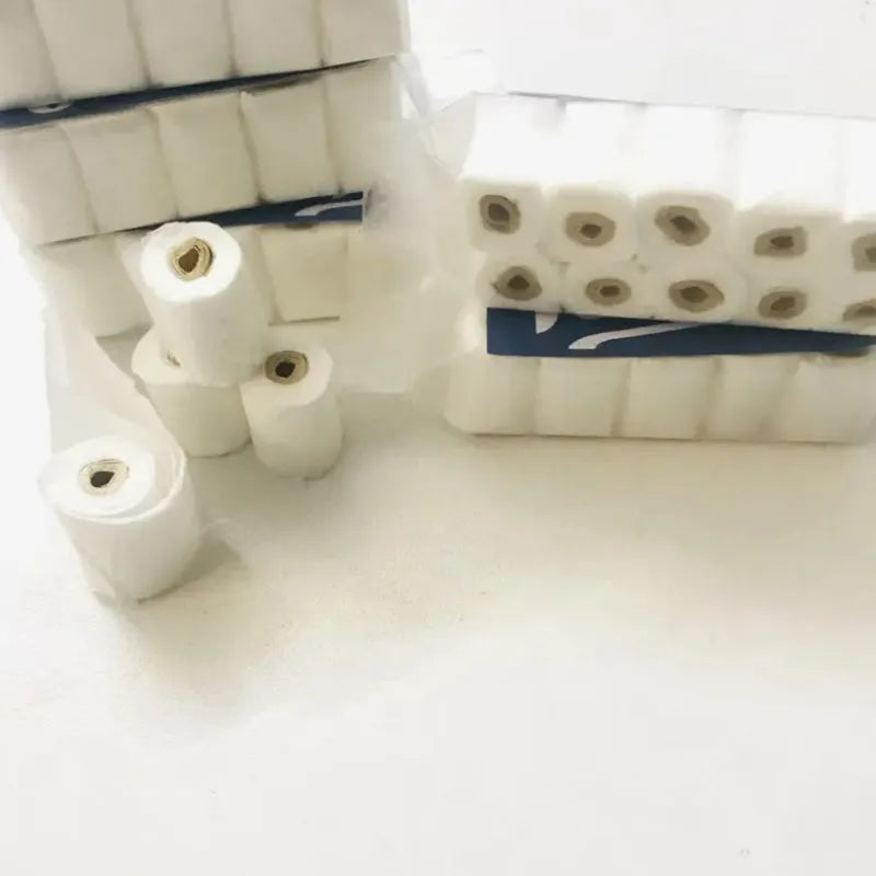 Miniature simulated toilet paper roll model for dollhouse bathroom accessories