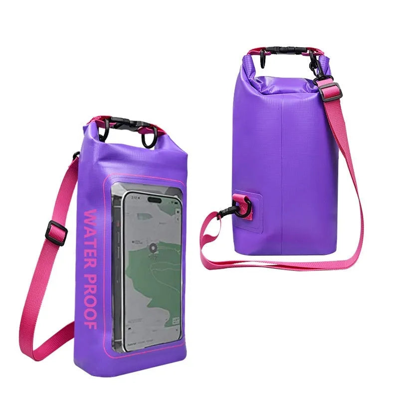 PVC waterproof crossbody sports bag in multiple colours for swimming and outdoor water activities