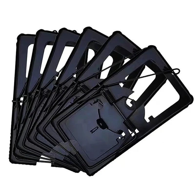 Automatic mouse cage trap in small, medium and large sizes with metal and plastic construction