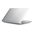 Transparent and black PC hard shell protective cases for MacBook Pro 14 inch and 16 inch laptops.