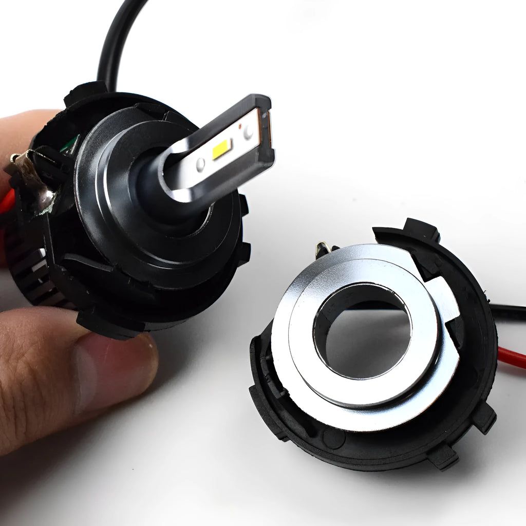 Black H7 LED headlight adapter bracket for Volkswagen Golf 5 Jetta MK5 GTI conversion kit