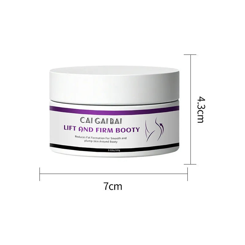 100g buttocks lifting cream container for home fitness toning with natural ingredients