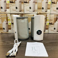 Grey and white car charger electric milk warmer with 12V plug