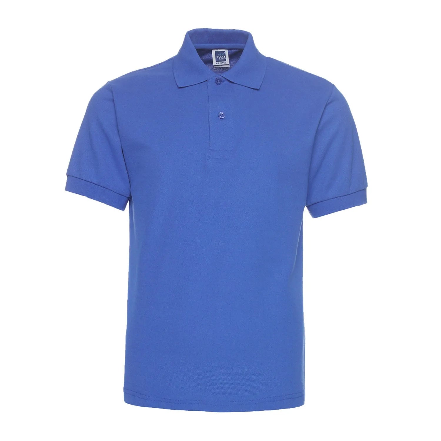Loose fit short sleeve polo shirt with lapel collar in solid colour options