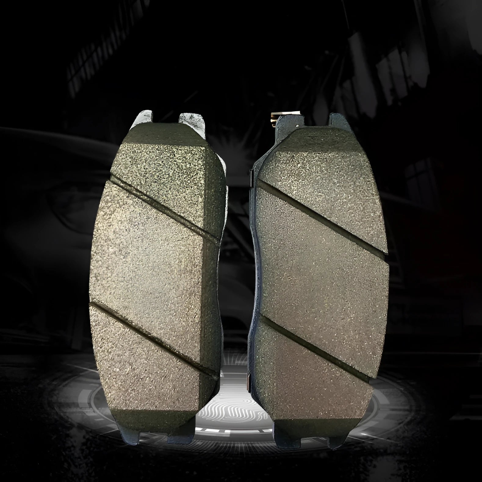 Aiteng Kyron Reste brake pads part numbers 4813009A10 and 4813008BA0 metal automotive components