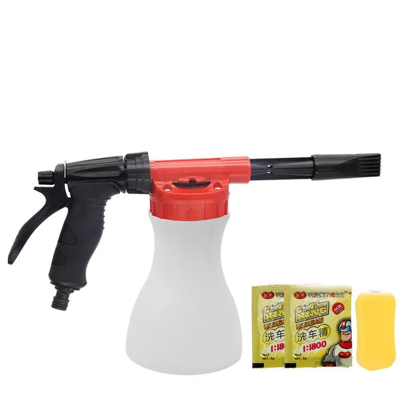 Foam pot high pressure water gun for garden watering and pesticide spraying