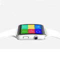 Black smart watch with 1.54 inch display on a silicone strap, showing a watch face and fitness data.