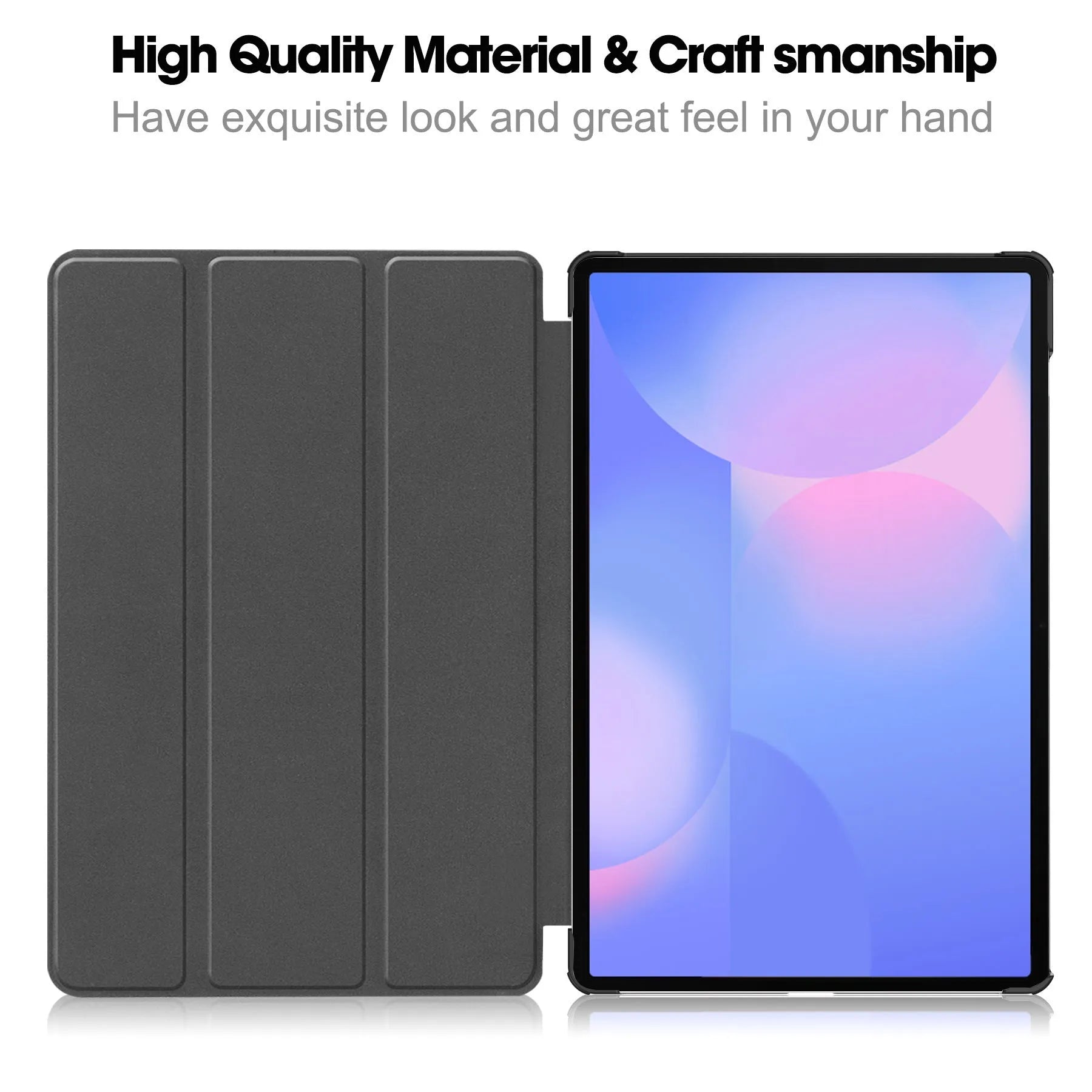 Samsung Galaxy Tab S10 FE Plus 13.1-inch leather tri-fold protective case in various colour options.