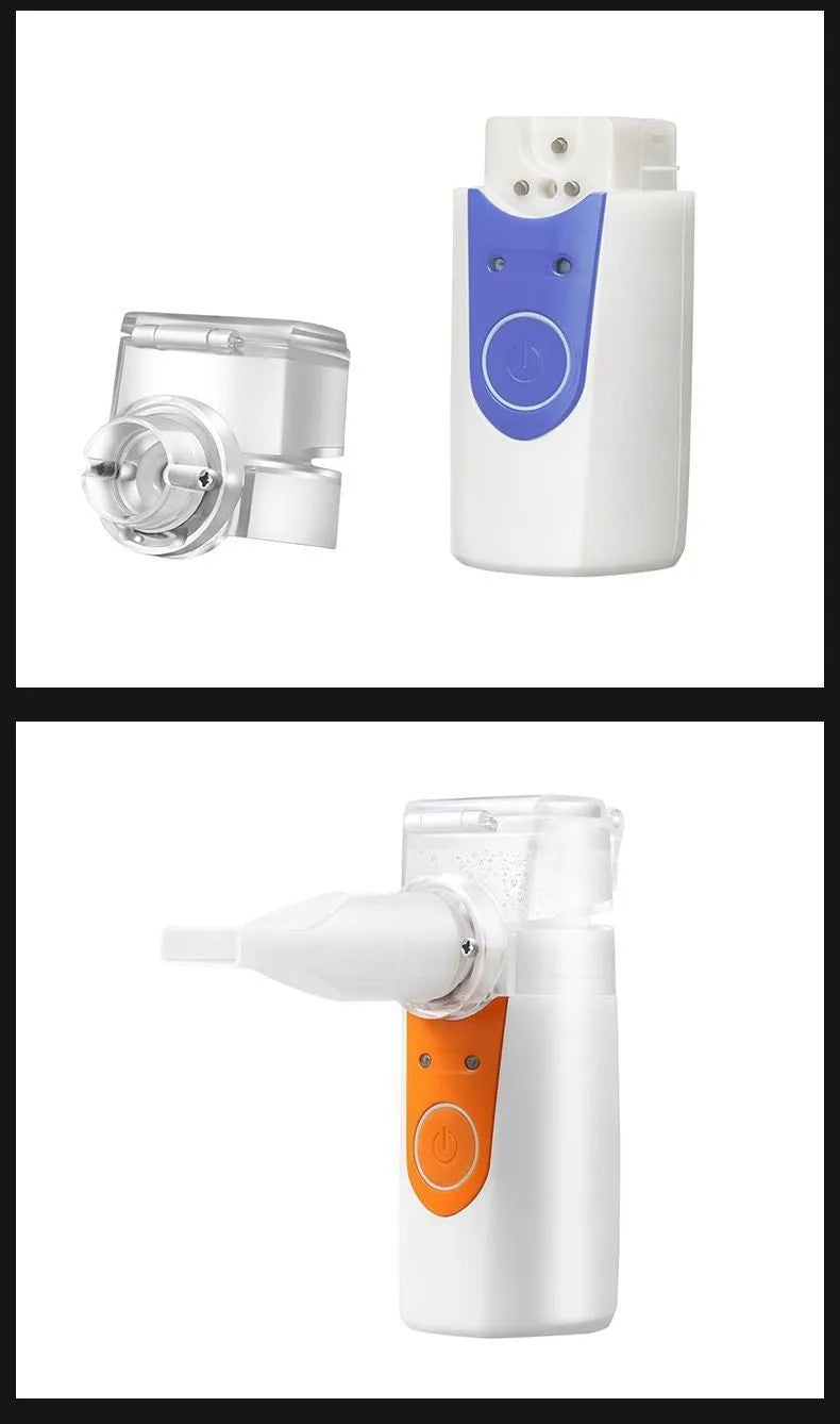 USB handheld nebuliser spray machine with columnar design for household use