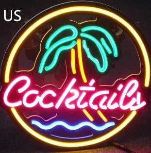40x33mm LED coffee neon billboard with mixed colour light for bar and shop window decoration