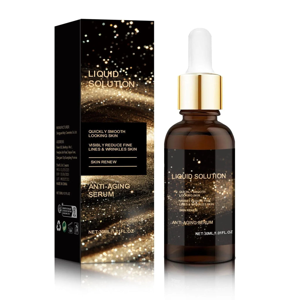 30ml facial moisturising solution in 9cm tall bottle with hyaluronic acid