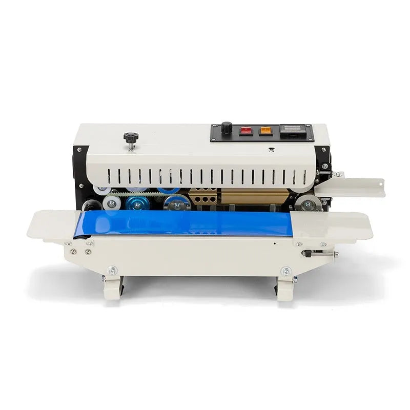 Mini manual sealing machine with date printing function, compact tabletop L1 steel seal model