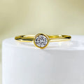 Minimalist silver crown ring with linear detailing in gold or platinum finish for women's daily wear