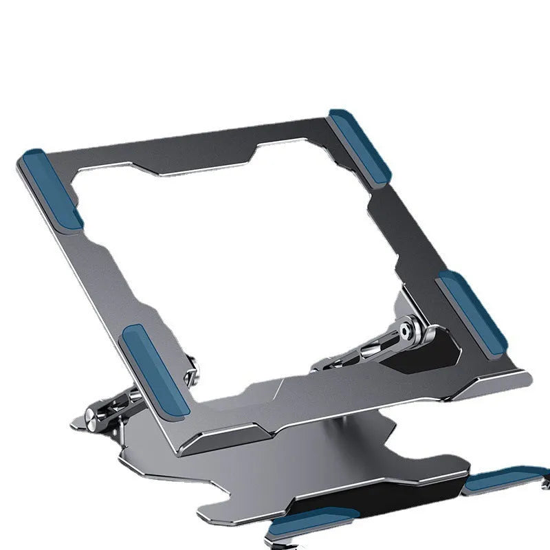 Aluminum alloy adjustable laptop stand in grey or white for devices up to 15 inches