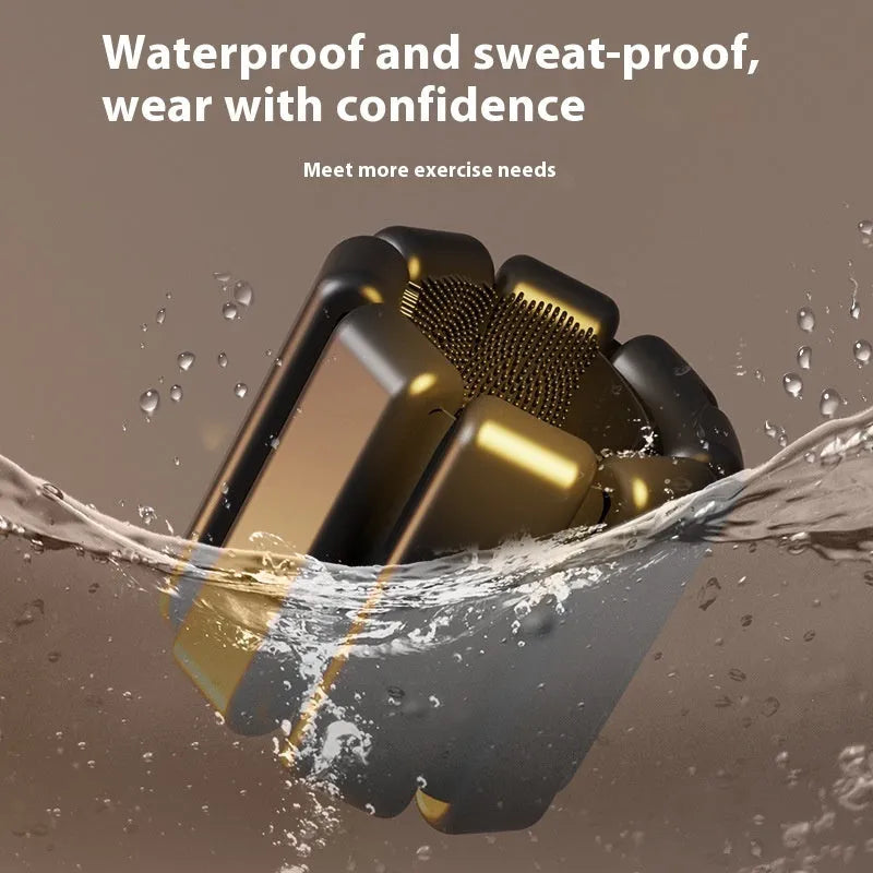 Detachable silicone weight training bracelet with Velcro strap in black, showing 1lb or 2lb weight option.