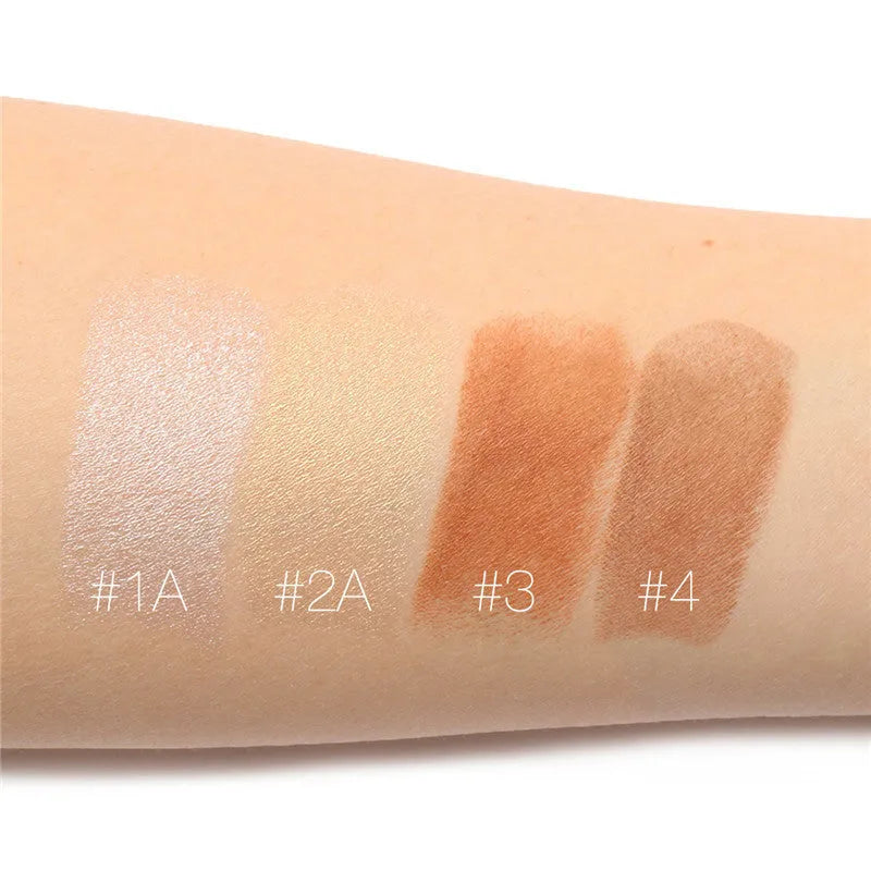 Perfection Face Contour Highlighter makeup palette open showing four colour pans labelled A, B, C, and D.